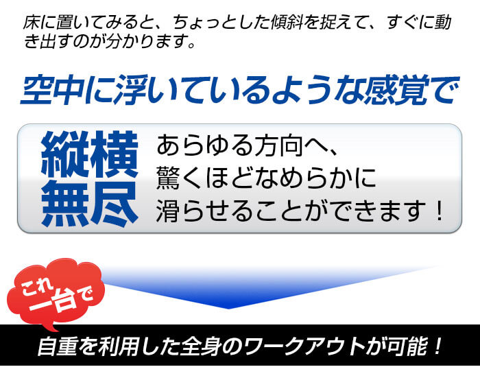 縦横無尽にあらゆる方向に動く