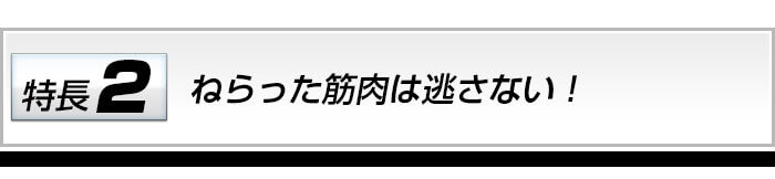 狙った筋肉に働きかける