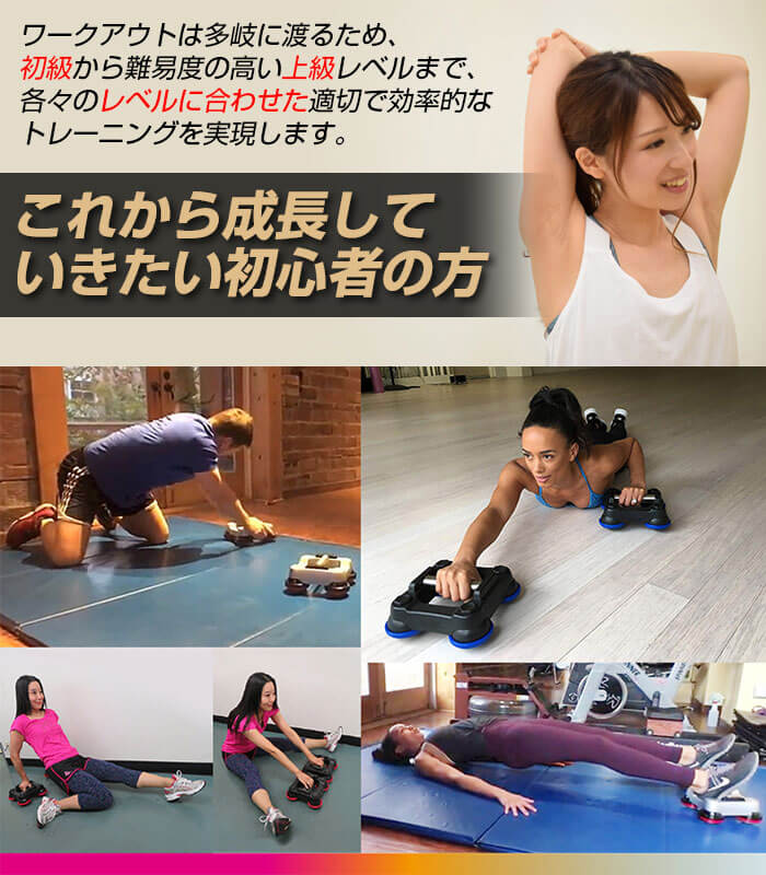 レベルに合わせたワークアウト