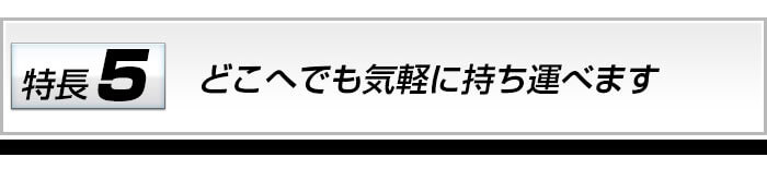 持ち運びラクラク